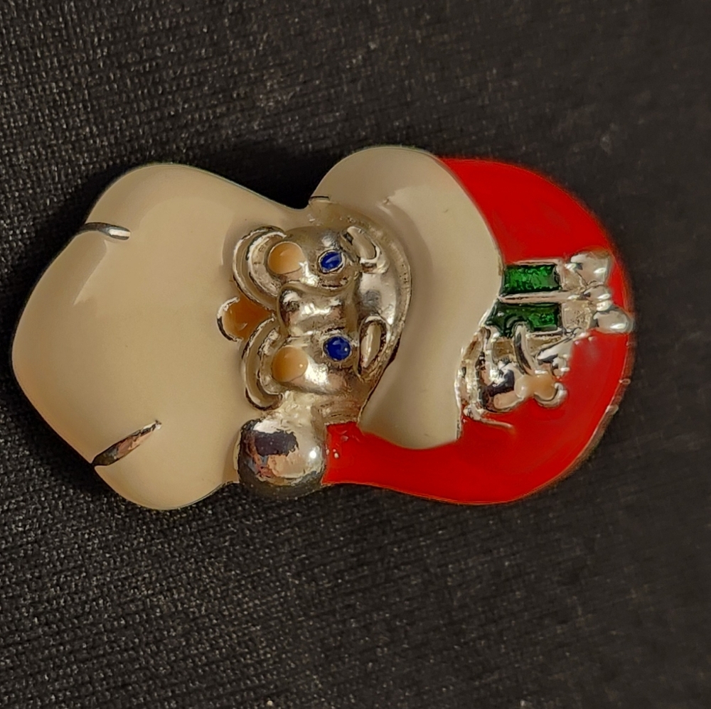 stamped Avon SP Santa Clause brooch